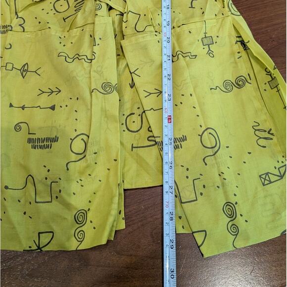 Matthildur Yellow Printed Pima Cotton Blouse Shirt Top, size 1/US4-6 - Picture 6 of 8